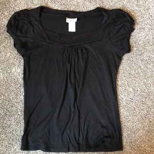 Black short sleeve dress shirt